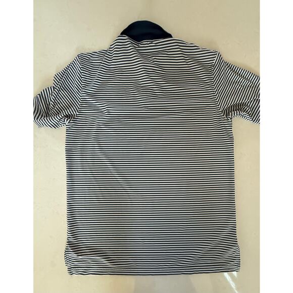Peter Millar Summer Comfort Golf Polo Stripe Performance‎ Shirt Size M Logo - Picture 6 of 8